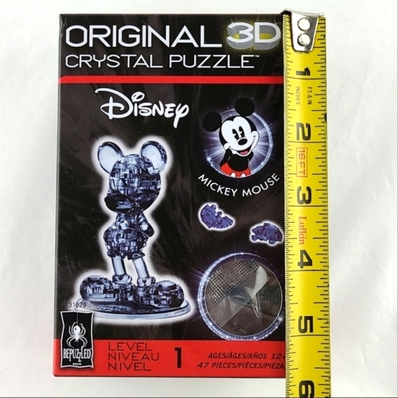 New in box, sealed, Disney Bepuzzled Mickey Mouse Original 3D Crystal Puzzle 47 - Picture 9 of 10